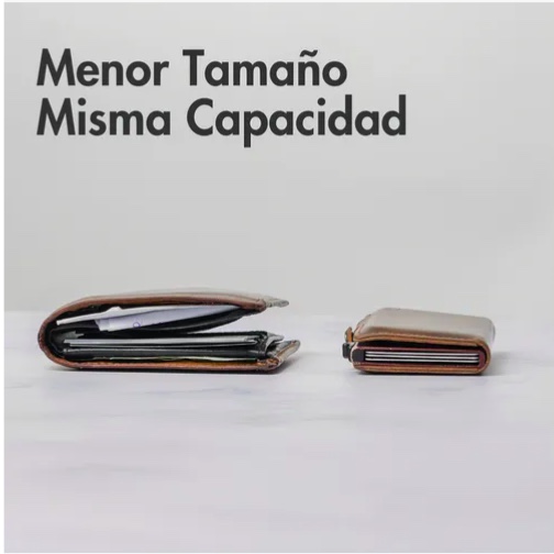 BILLETERA Y TARJETERO COLOR MARRON OSCURO CUERO SINTE TICO - 5