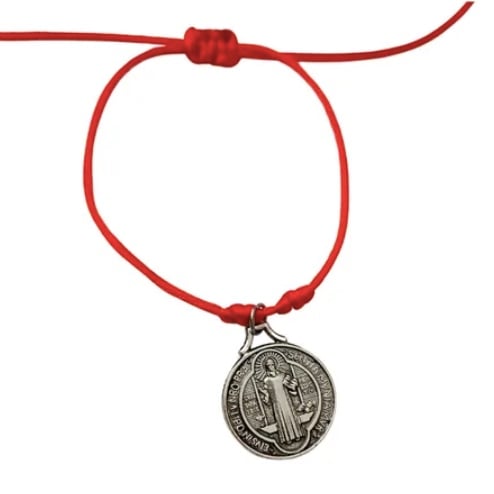 PULSERA SAN BENITO HILO ROJO BEBE  17MM - 1