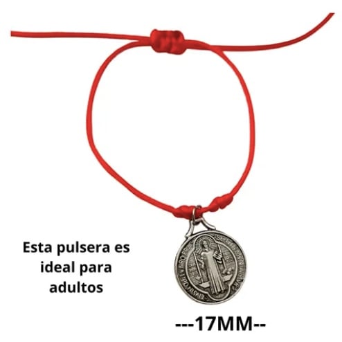 PULSERA SAN BENITO HILO ROJO BEBE  17MM - 3