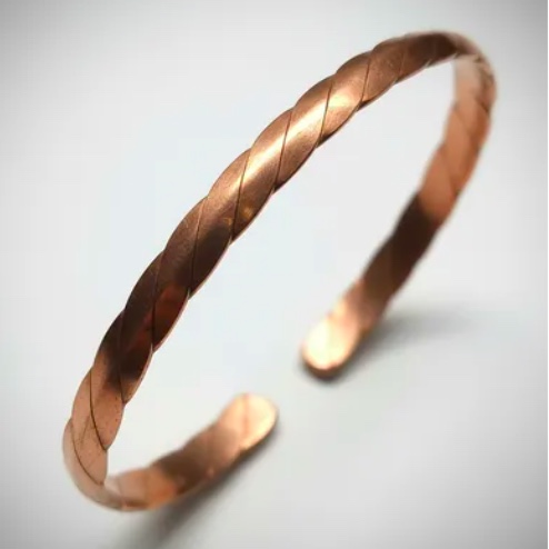 PULSERA DE COBRE PURO TRENZADA - 1