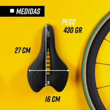 ASIENTO SILLIN BICICLETA ANTIPROSTATICO - 7