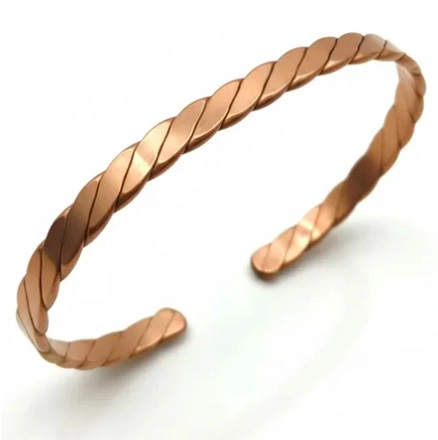 PULSERA COBRE PURO TRENZADA TERAPE UTICA - 1