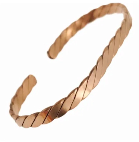 PULSERA COBRE PURO TRENZADA TERAPE UTICA - 3