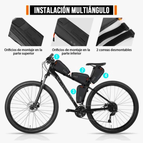 BOLSA TUBO SUPERIOR PARA BICICLETA - 3