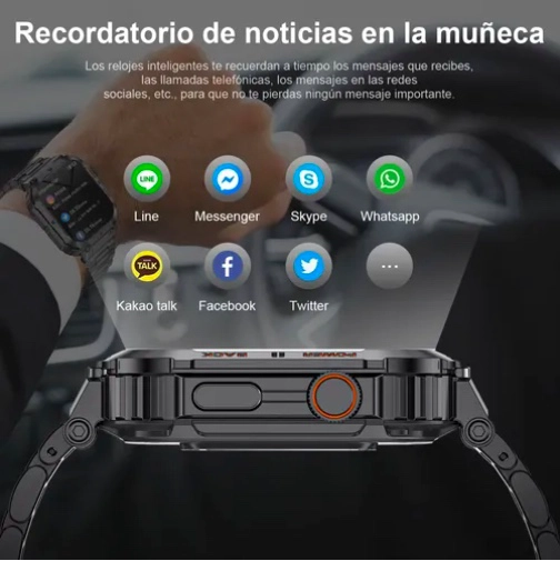 SMARTWATCH HOMBRES RELOJES INTELIGENTE - 4
