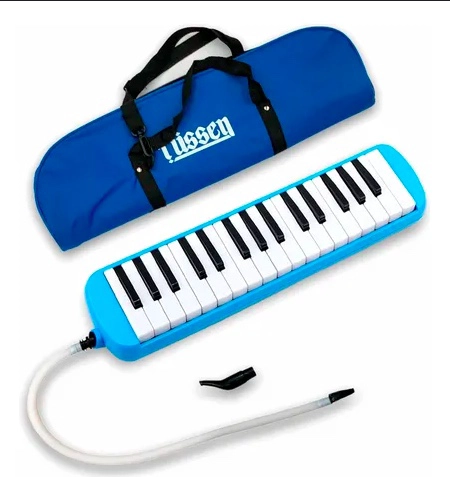 MELODICA 32 NOTAS FUSSEN ESTUCHE BOQUILLA AZUL - 2