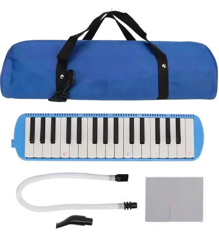 MELODICA 32 NOTAS FUSSEN ESTUCHE BOQUILLA AZUL - 3