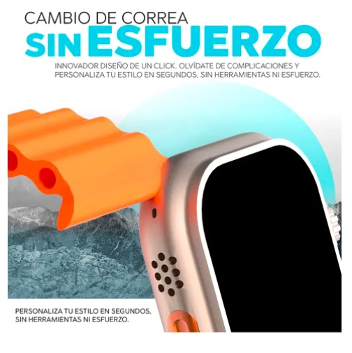 SMART WATCH RELOJ INTELIGENTE NARANJA - 3