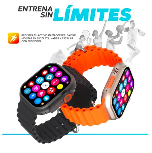 SMART WATCH RELOJ INTELIGENTE NARANJA - 4