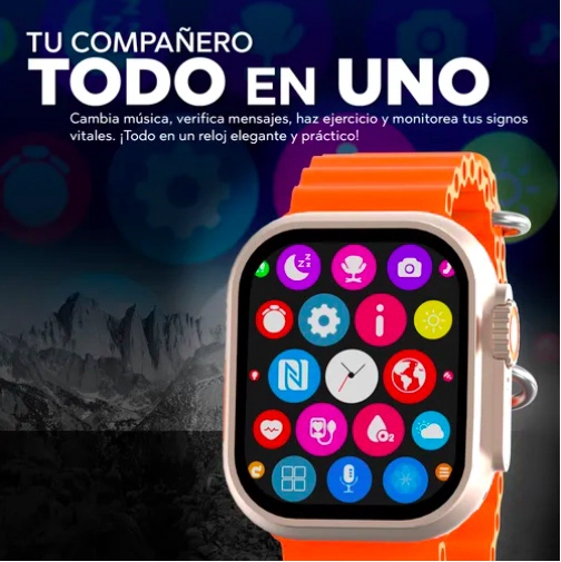 SMART WATCH RELOJ INTELIGENTE NARANJA - 5
