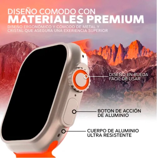 SMART WATCH RELOJ INTELIGENTE NARANJA - 6