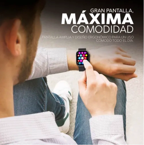 SMART WATCH RELOJ INTELIGENTE NEGRO - 3