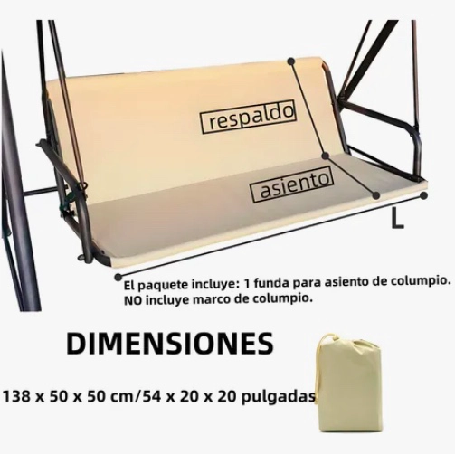FUNDAS DE REPUESTO PARA COLUMPIO - 3