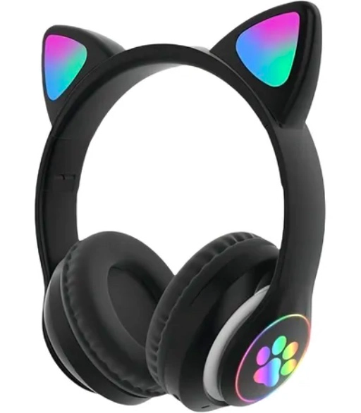 AURICULARES GAMER INALAMBRICOS CAT NEGRO - 1