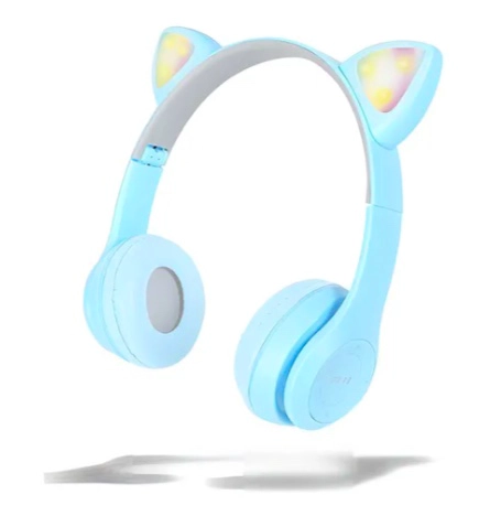 AURICULARES GAMER INALAMBRICOS CAT CELESTE - 2