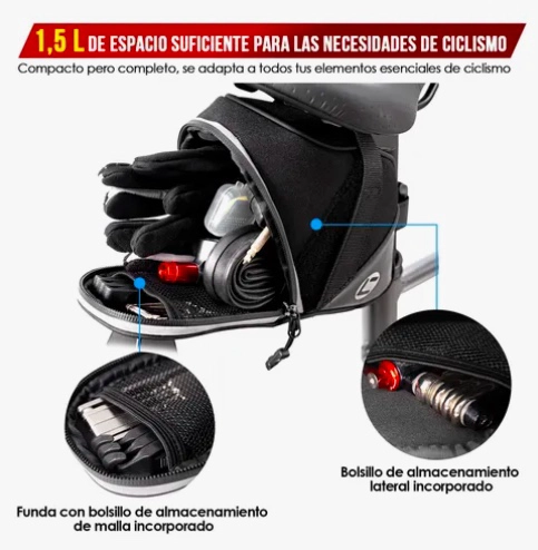 BOLSA PARA SILLIN BICICLETA IMPERMEABLE - 3
