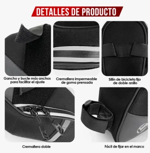 BOLSA PARA SILLIN BICICLETA IMPERMEABLE - 5