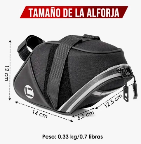 BOLSA PARA SILLIN BICICLETA IMPERMEABLE - 7