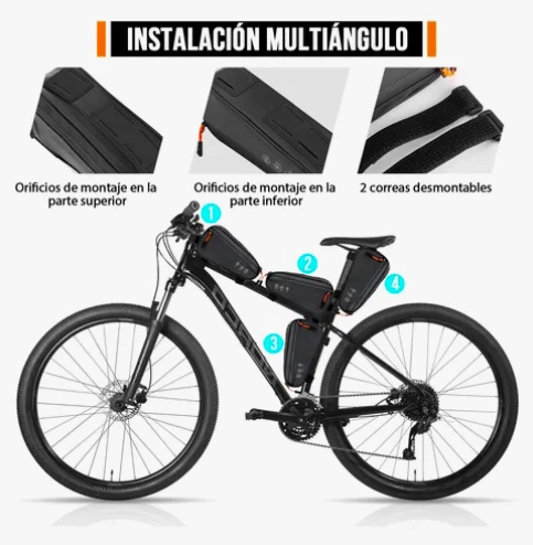 BOLSA TUBO SUPERIOR PARA BICICLETA - 3