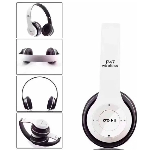 AUDIFONOS OVER EAR BLUETOOTH BLANCOS - 1