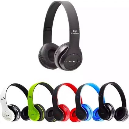 AUDIFONOS OVER EAR BLUETOOTH ROJOS - 2