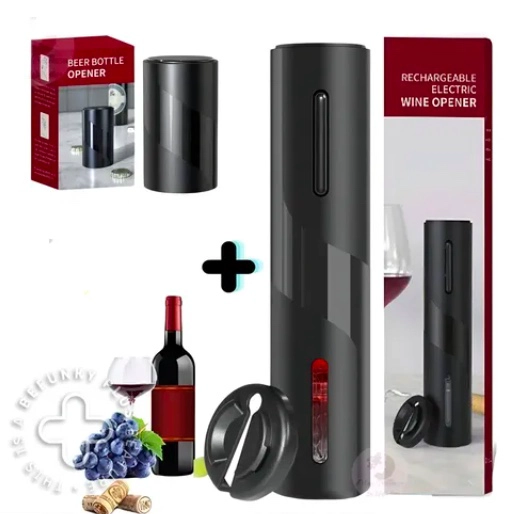 KIT SACACORCHO DE VINO ELE CTRICO RECARGABLE - 1