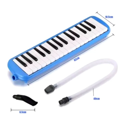 MELODICA TECLADO 32 NOTAS + BOQUILLA + ESTUCHE MALETIN /AZUL - 5