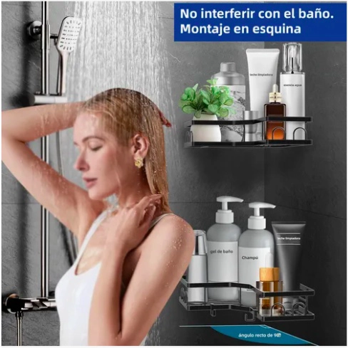 ESQUINERO ORGANIZADOR DUCHA BAÑO - 7