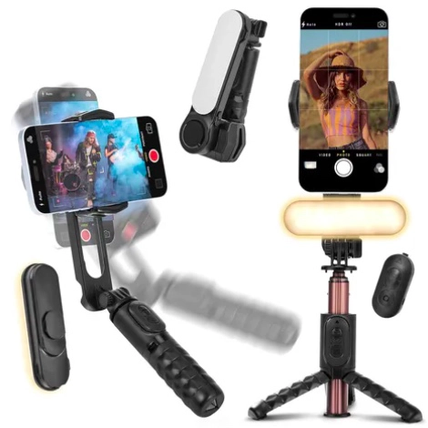ESTABILIZADOR CELULAR SOPORTE CON TRIPODE - 1