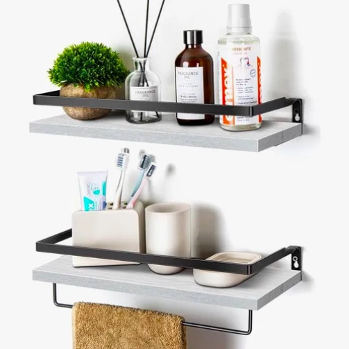 REPISAS FLOTANTES PARA MONTAJE EN PARED KIT X2 - 1
