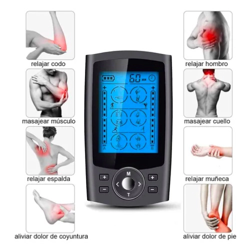 TENS ELECTROESTIMULADOR MUSCULAR CON 36 MODOS 8 ALMOHADILLAS - 3