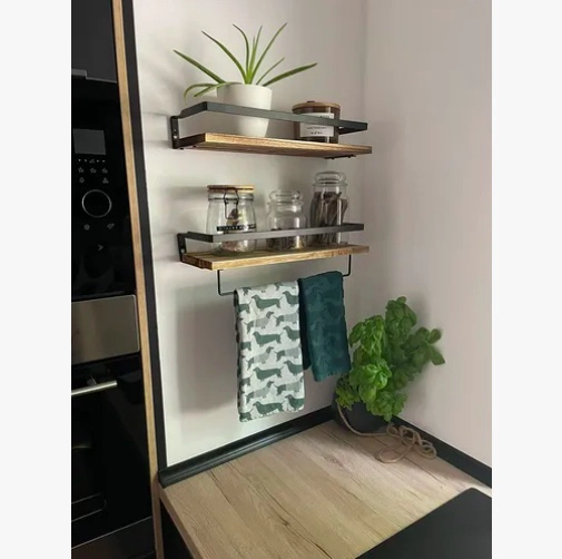 REPISAS FLOTANTES DE MADERA MODERNAS KIT X2 - 2