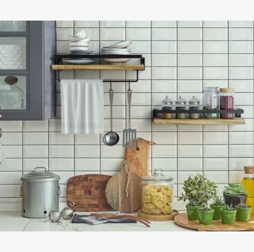 REPISAS FLOTANTES DE MADERA MODERNAS KIT X2 - 3