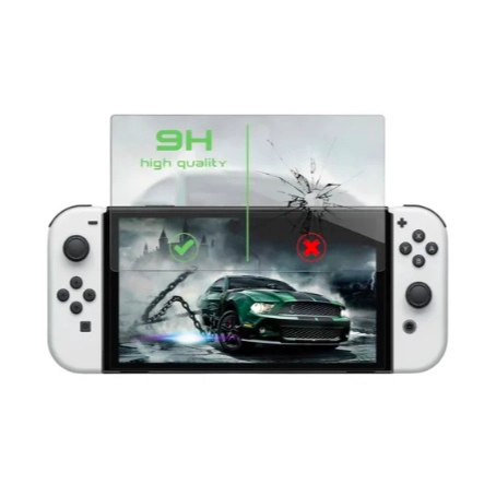 PROTECTOR DURO + LAMINA MICA NINTENDO SWITCH OLED - 3