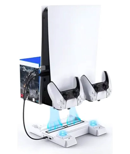 RIQUI SOPORTE CON VENTILADOR CARGA COMPATIBLE CON PS5