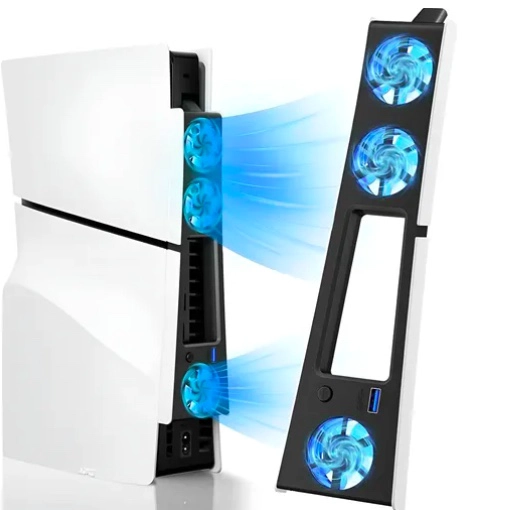RIQUI VENTILADOR DE REFRIGERACION CON LUZ LED COMPATIBLE CON PS5