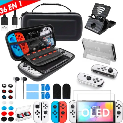 ESTUCHE PROTECTOR PARA SWITCH OLED PACK 36 EN 1 - 1
