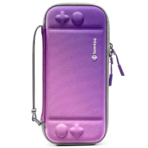 ESTUCHE LIGERO PARA NINTENDO SWITCH OLED MORADO - 1