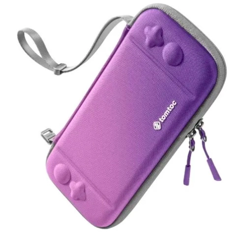 ESTUCHE LIGERO PARA NINTENDO SWITCH OLED MORADO - 3