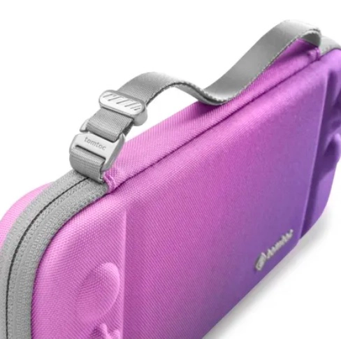 ESTUCHE LIGERO PARA NINTENDO SWITCH OLED MORADO - 4