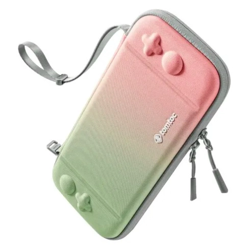 ESTUCHE LIGERO PARA NINTENDO SWITCH OLED VERDE - 2