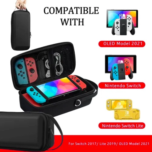 ESTUCHE FUNDA PARA NINTENDO SWITCH OLED BLANCO - 3