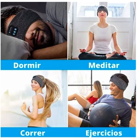AUDIFONOS CINTILLO BLUETOOTH USB DORMIR - 7