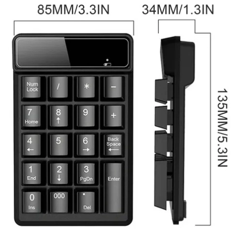 TECLADO MECANICO DIGITAL INALAMBRICO USB - 2