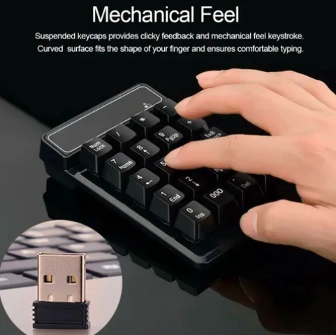 TECLADO MECANICO DIGITAL INALAMBRICO USB - 3