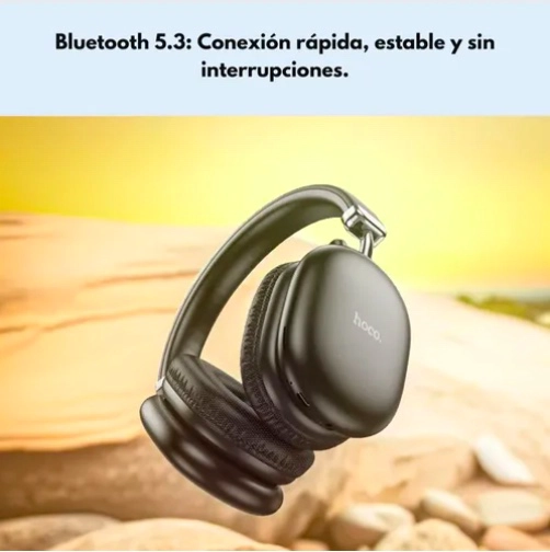 AUDIFONOS BLUETOOTH 90 HORAS BATERIA HIFI NEGROS - 3
