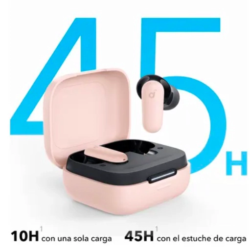 AUDIFONOS BLUETOOTH SOUNDCORE ROSADOS - 4