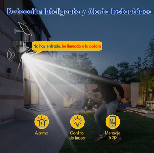 CAMARA EXTERIORES DE SEGURIDAD CON DOBLE LENTE CON ALARMA - 4