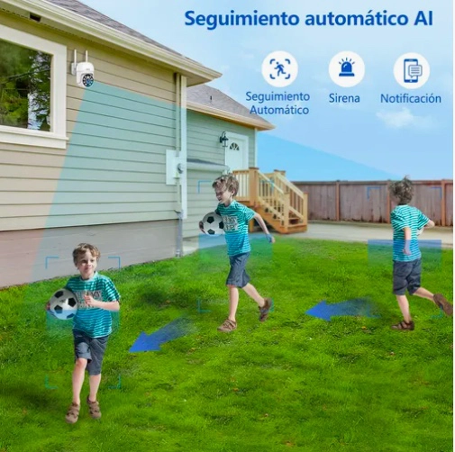 CAMARA DE SEGURIDAD EXTERIOR 5G WIFI HD IMPERMEABLE - 3