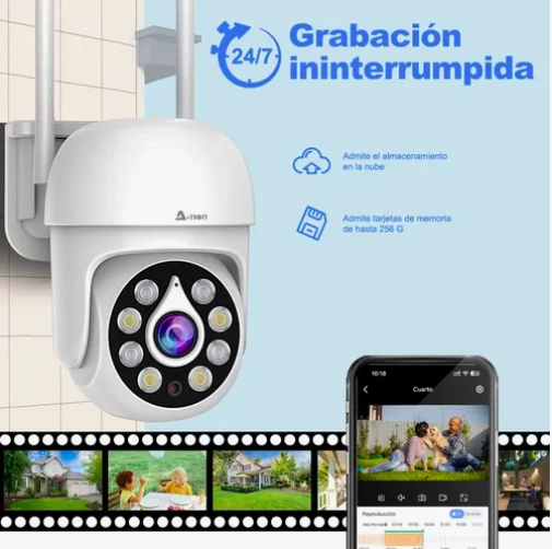 CAMARA DE SEGURIDAD EXTERIOR 5G WIFI HD IMPERMEABLE - 4